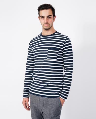 Arpenteur Brehat Stripped Navy Shirt