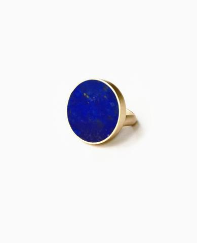 SUAI Tranche Ring / Brass / Lapis