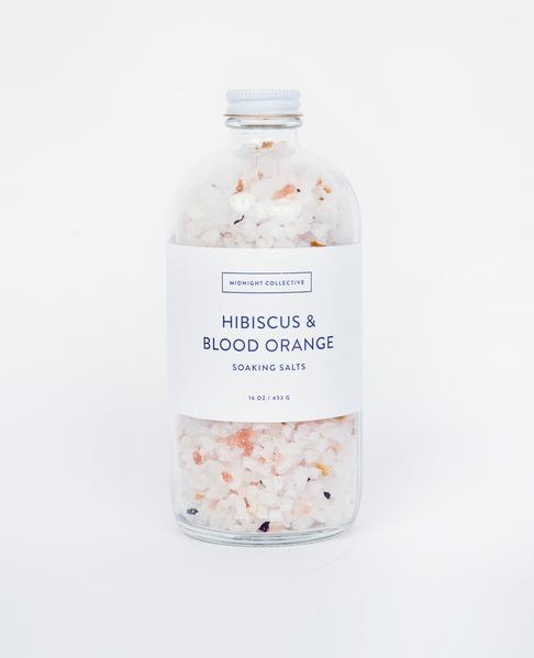 MIDNIGHT COLLECTIVE Soaking Salts / Hibiscus & Orange blood